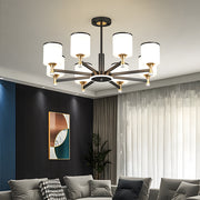 Multi Heads Luxurious Glass Ceiling Light for Living Room
