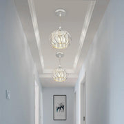 Nordic Simple Globular Glass Hallway Pendant Lighting