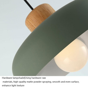 Colourful Nordic Creative Wooden Pendant Lamp