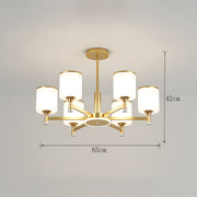 Multi Heads Luxurious Glass Ceiling Light for Living Room