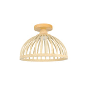 Farmhouse Bamboo Wood Ceiling Light for Hallway