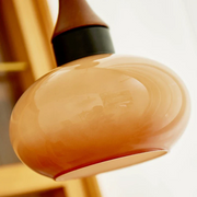 Retro Yellow Glass Pendant Lamp