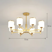 Multi Heads Luxurious Glass Ceiling Light for Living Room