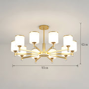 Multi Heads Luxurious Glass Ceiling Light for Living Room