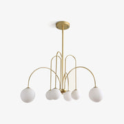 Contemporary Glass Stilnovo Chandelier
