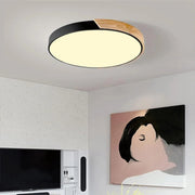 Simple Round Wood LED Dimmable Ceiling Lights