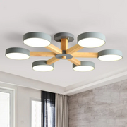 Nordic Multi-Ring LED Living Room Ceiling Light