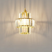 Exquisite Black or Gold Glass Pendant Light