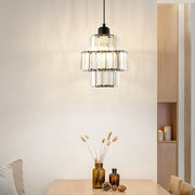 Exquisite Black or Gold Glass Pendant Light