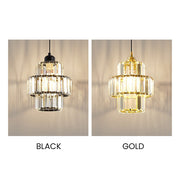 Exquisite Black or Gold Glass Pendant Light