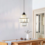 Exquisite Black or Gold Glass Pendant Light