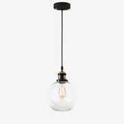 Modern Minimalist Black Glass Living Room Pendant Lights