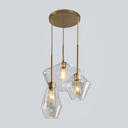 Industrial Multi-shape Glass Living Room Pendant Light