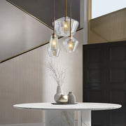 Industrial Multi-shape Glass Living Room Pendant Light