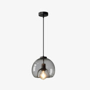 Modern Simple Metal Glass Dining Room Pendant Light