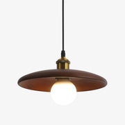 Round Solid Wood Ceiling Pendant Light