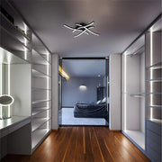 Sleek Curved Black LED Ceiling Lights for Living Room