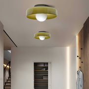 Glass Round Flush Mount Kitchen Flush Ceiling Light
