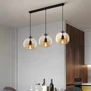 Contemporary Simple Glass Globe Kitchen Island Pendant Lights