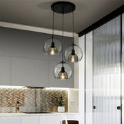 Contemporary Simple Glass Globe Kitchen Island Pendant Lights