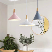 Modern Nordic Macaron Creative Wooden Pendant Lamp