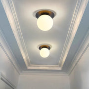 Contemporary Hallway Glass Ceiling Lighting