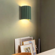 Modern Half-Circle Resin Wall Light For Living Room