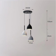 Modern Metal Triple Ceiling Lights