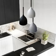 Modern Metal Triple Ceiling Lights