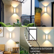 Modern Waterproof IP65 Black and White LED Outdoor Wall Light