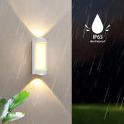Modern Waterproof IP65 Black and White LED Outdoor Wall Light