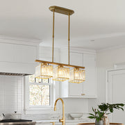 Modern Art Deco Glass Kitchen Island Lamps