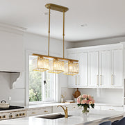 Modern Art Deco Glass Kitchen Island Lamps