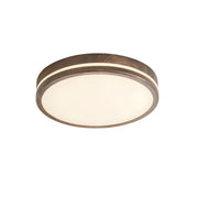 Nordic Decor Brown Round Wood LED Living Room Ceiling Lamp
