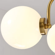 Nordic Luxury Retro Round Glass Bedroom Chandelier