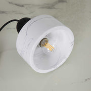 Elegant Drum Chalk Stone Shade Ceiling Light