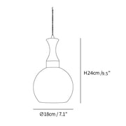 Retro Yellow Glass Pendant Lamp