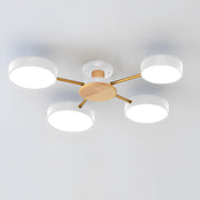 Multi Bulbs Round LED Ceiling Light for Bedroom
