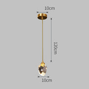 Luxurious Crystal Gold Raindrop Pendant Lamp