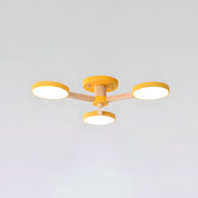 Modern Nordic Wooden LED Ceiling Light for Living Room