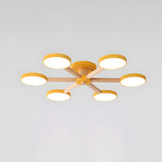 Modern Nordic Wooden LED Ceiling Light for Living Room
