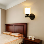 Vintage Bedside Wall Light With Glass Shade