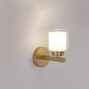 Vintage Bedside Wall Light With Glass Shade