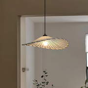 Wabi-Sabi Vintage Lotus Leaf White Pendant Lamp