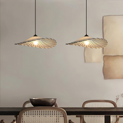 Wabi-Sabi Vintage Lotus Leaf White Pendant Lamp