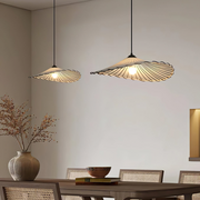 Wabi-Sabi Vintage Lotus Leaf White Pendant Lamp