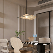 Wabi-Sabi Vintage Lotus Leaf White Pendant Lamp
