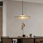 Wabi-Sabi Vintage Lotus Leaf White Pendant Lamp