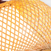 Natural Round Bamboo Ceiling Lights for Bedroom