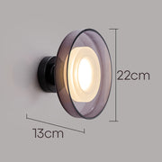 Bowl Shape Glass LED Wall Sconce For Bedroom